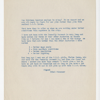 Ethel Biewener, Letter