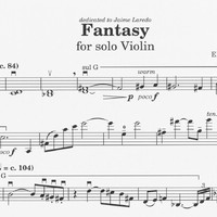 Fantasy for Solo Violin - Ellen Taaffe Zwilich