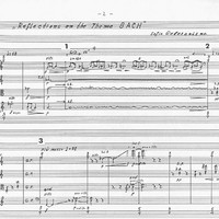 Reflections on the Theme BACH - Sofia Gubaidulina