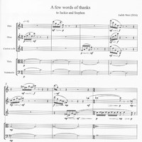 A Few Words of Thanks - Judith Weir