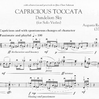Capricious Toccata - Augusta Read Thomas