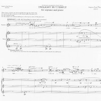 Twilight Butterfly -Augusta Read Thomas
